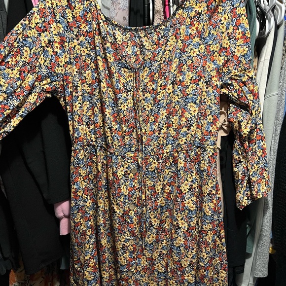 SHEIN Dresses & Skirts - Multicolor Floral Long Sleeve Dress